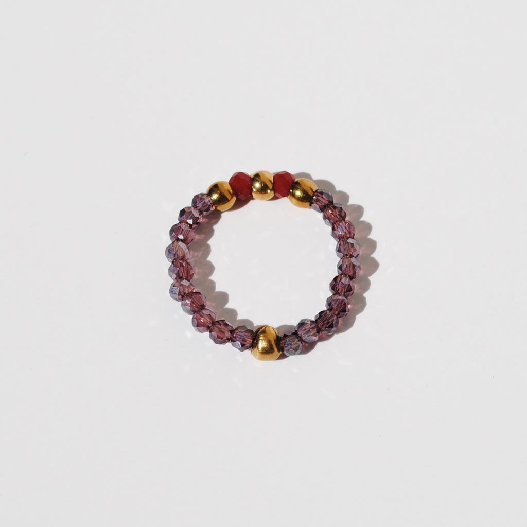 BAGUE VIOLET + ROUGE - FOCUS