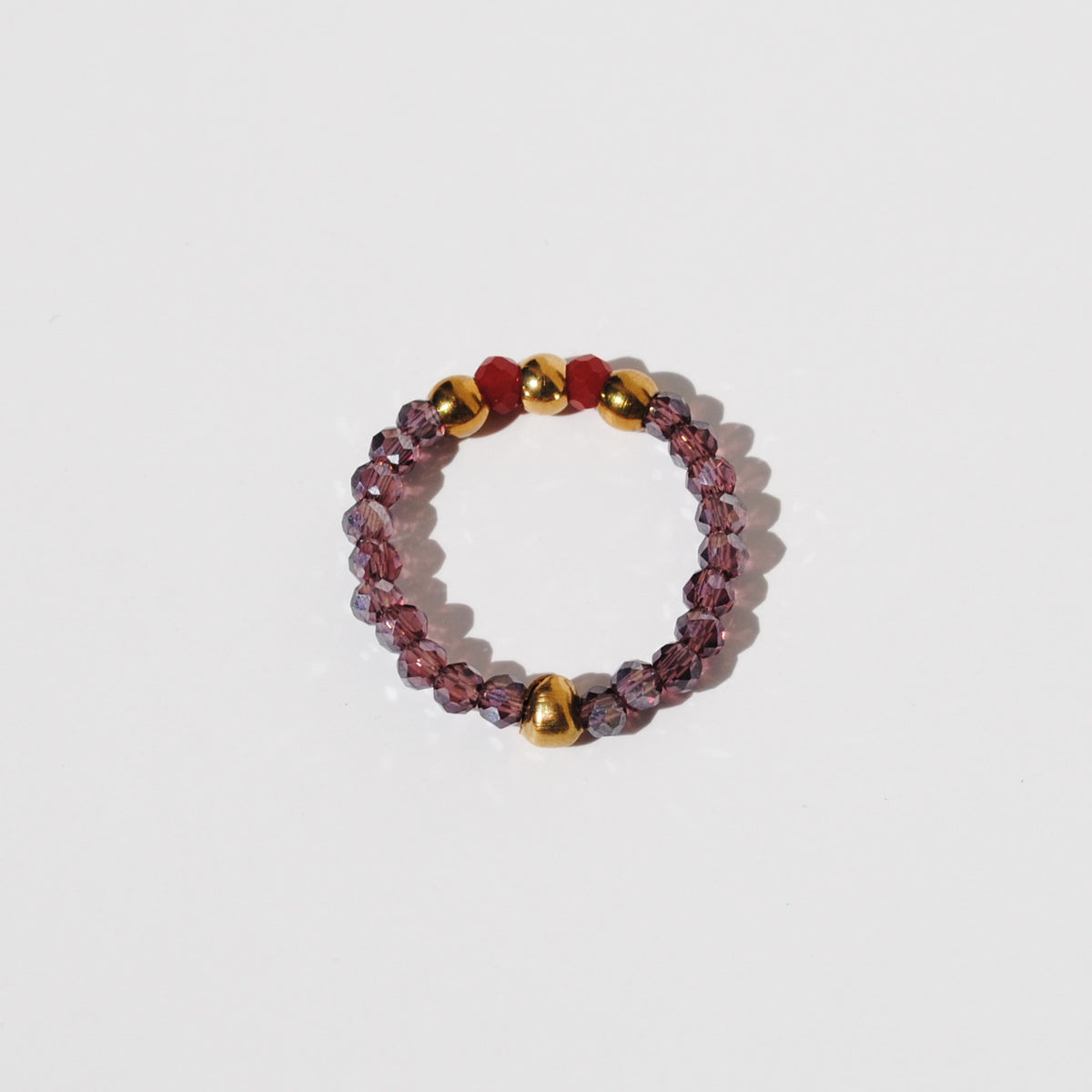 BAGUE VIOLET + ROUGE - FOCUS