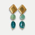BOUCLES D'OREILLES FORMA BLEU - PACKSHOT