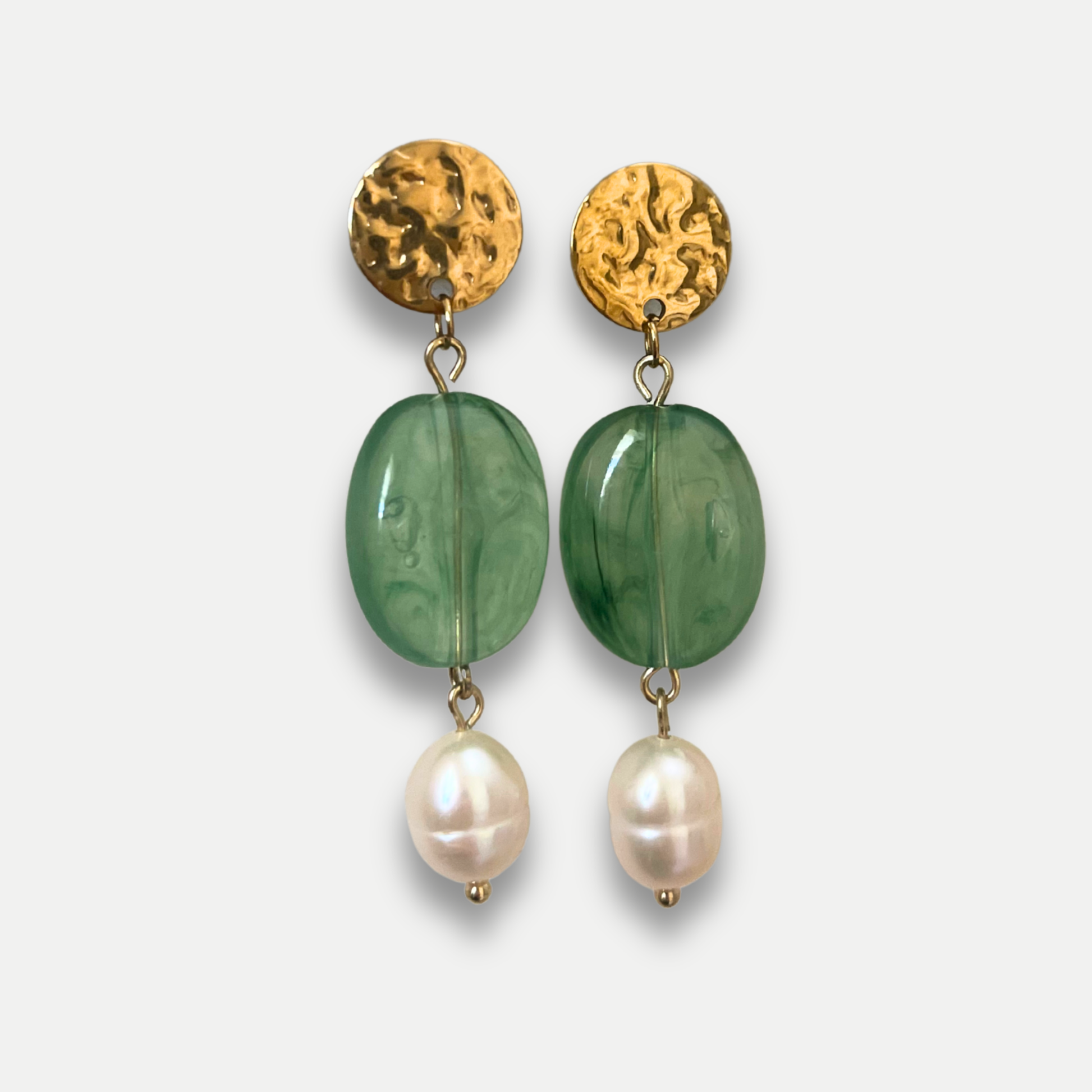 BOUCLES D'OREILLES PEDRA VERT - PACKSHOT
