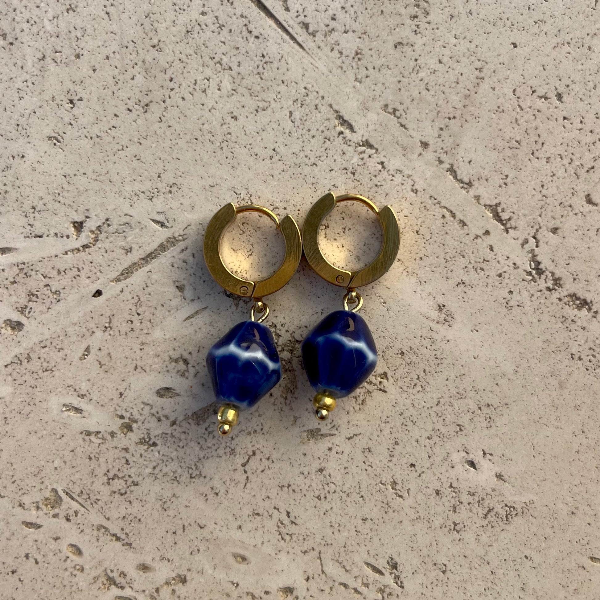 BOUCLES D'OREILLES TESOURO BLEU - PRODUIT