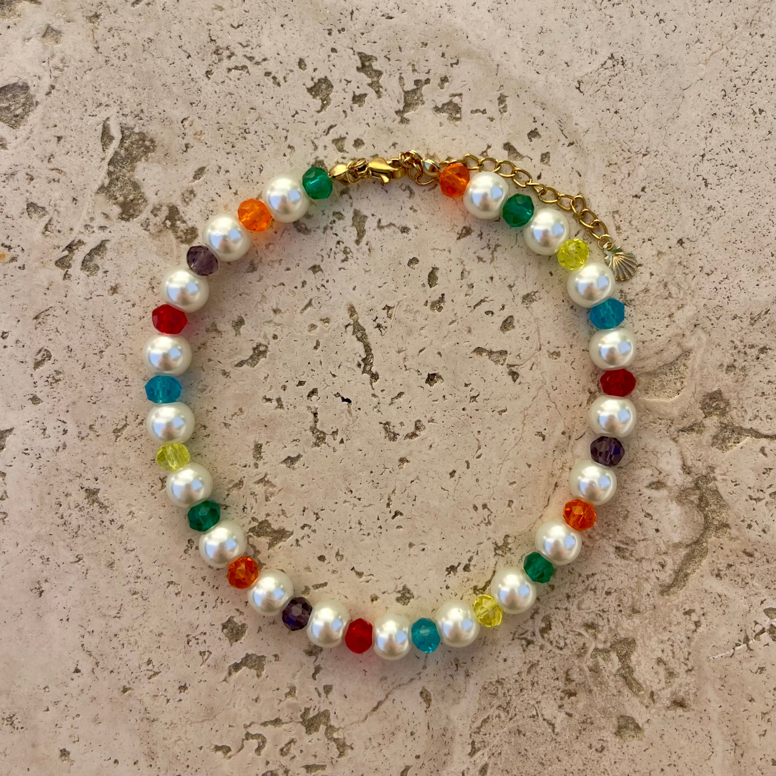BRACELET DE CHEVILLE MULTICOLORE - PRODUIT