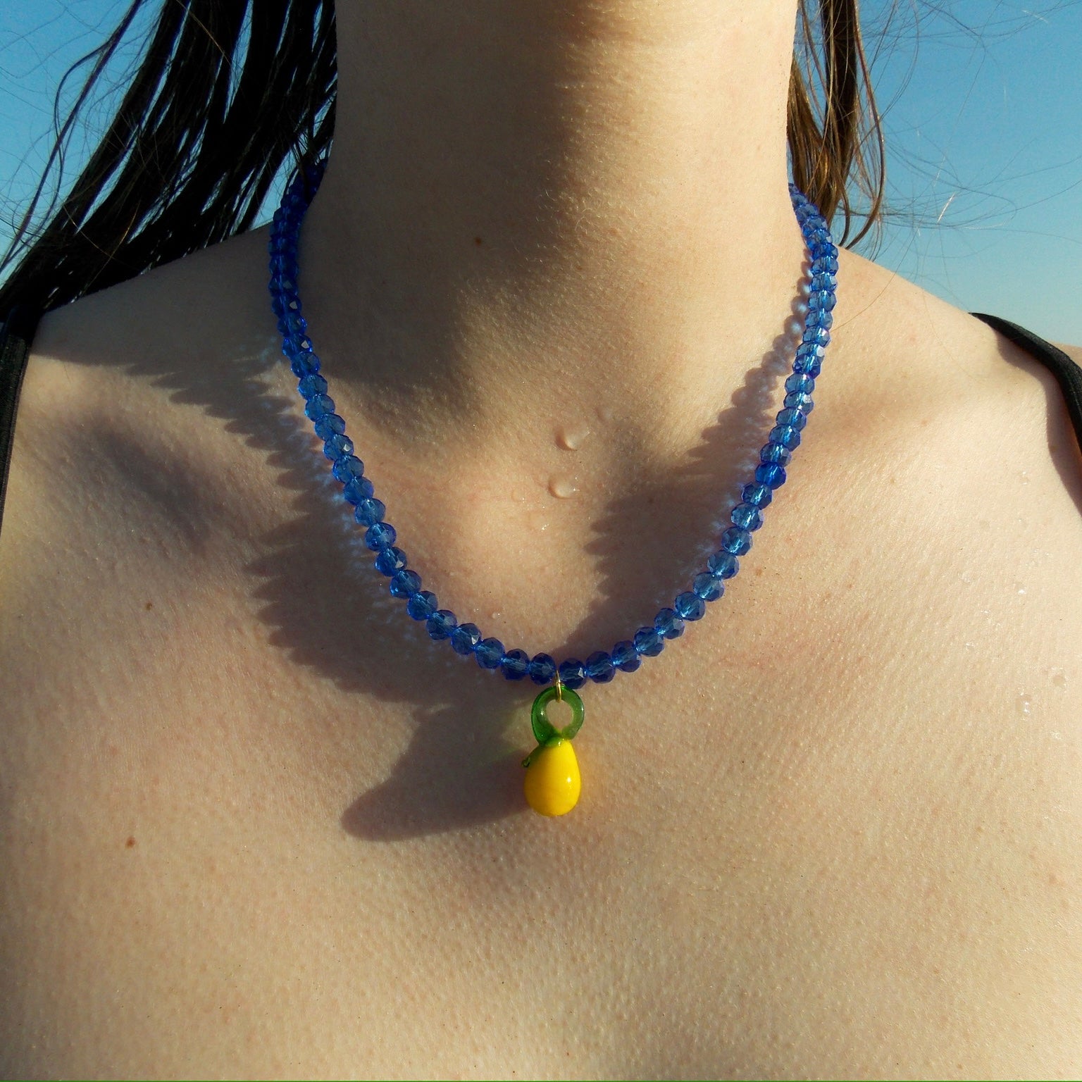COLLIER FACETA CITRON - GALERIE 01