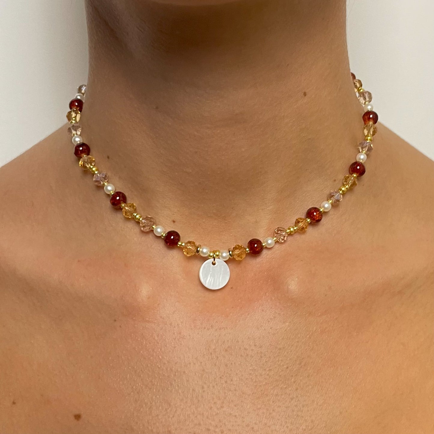 COLLIER INÍCIO DORÉ MARRON - STUDIO