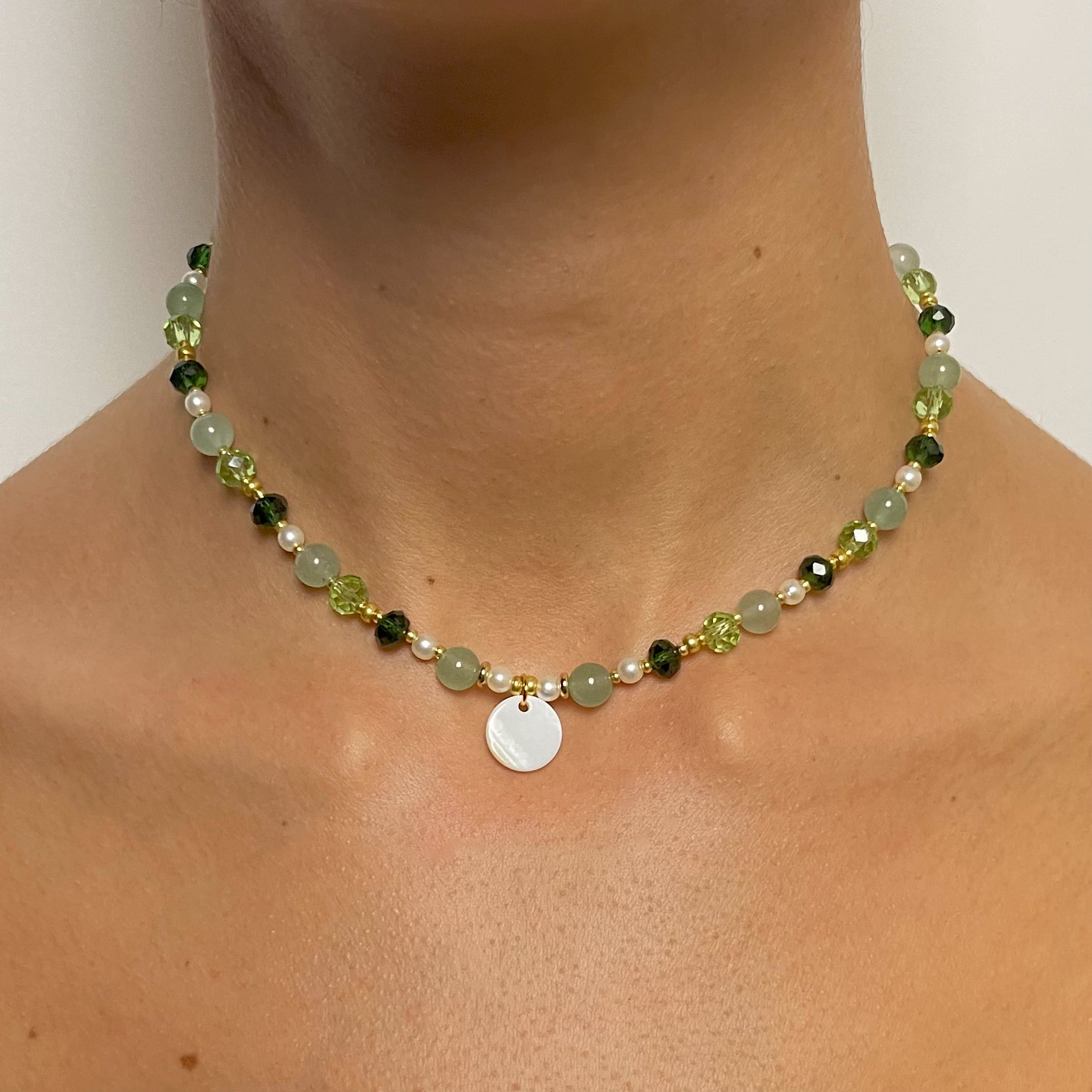 COLLIER INÍCIO DORÉ VERT - STUDIO