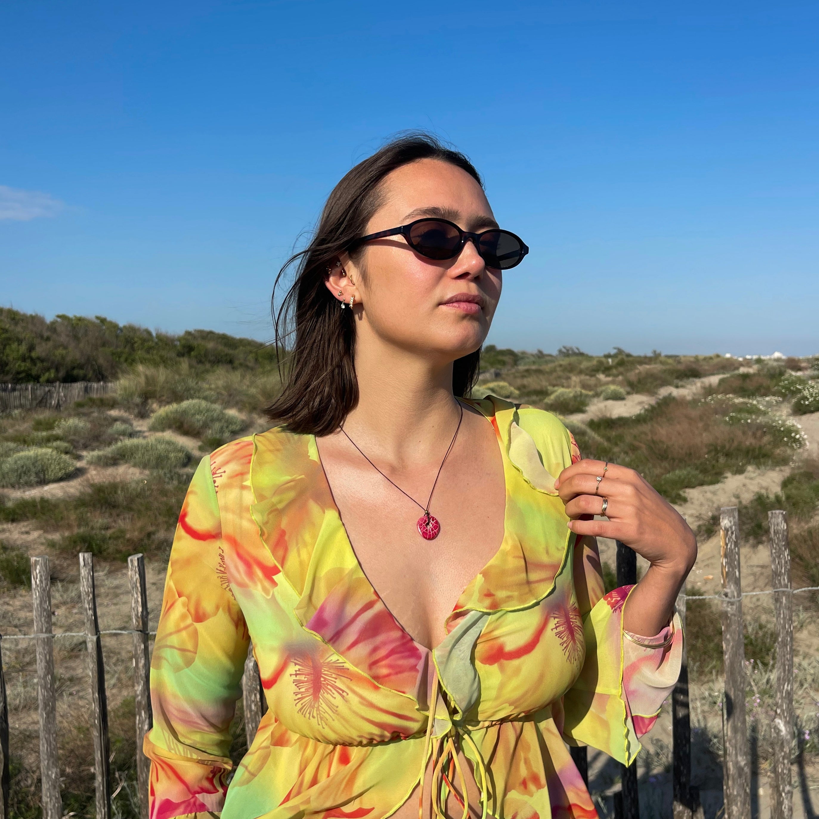 COLLIER OASIS ROSE - GALERIE 01