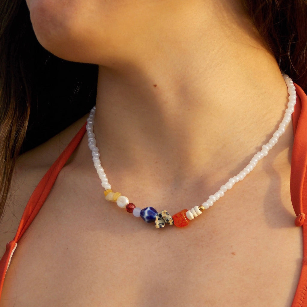 COLLIER PEDAÇO BLANC - GALERIE 01