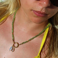 COLLIER PEROLA VERT - MODÈLE