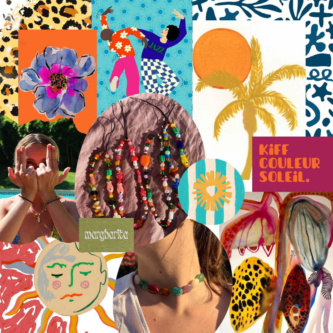 MOODBOARD "KIFF, COULEUR, SOLEIL" - CARRÉ